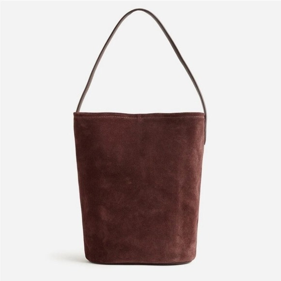 J. Crew Handbags - EUC J. Crew Berkeley Bucket Bag Leather and Suede in Ganache
